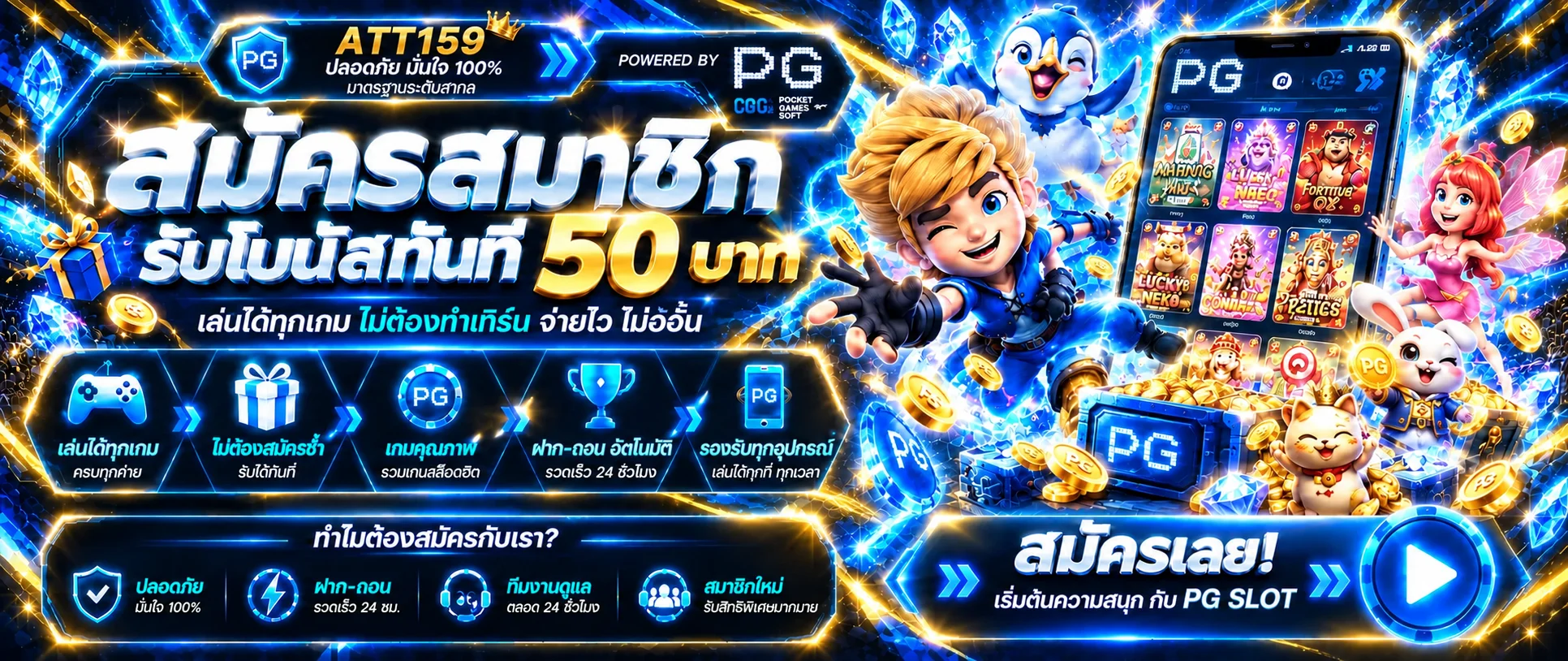 ATT159 ทางเข้าเว็บตรง สมัครง่าย ฝากถอนออโต้